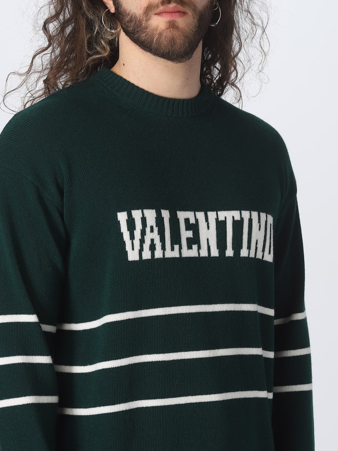 VALENTINO SWEATER: Sweater men Valentino, Green - Img 5