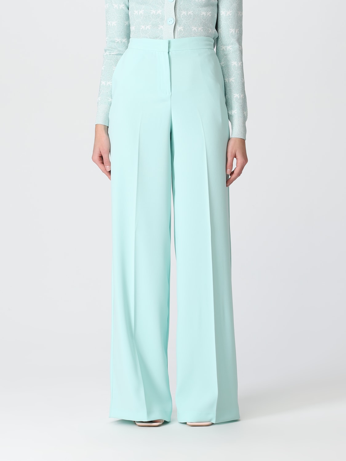 PINKO PANTS: Pants woman Pinko, Blue - Img 1