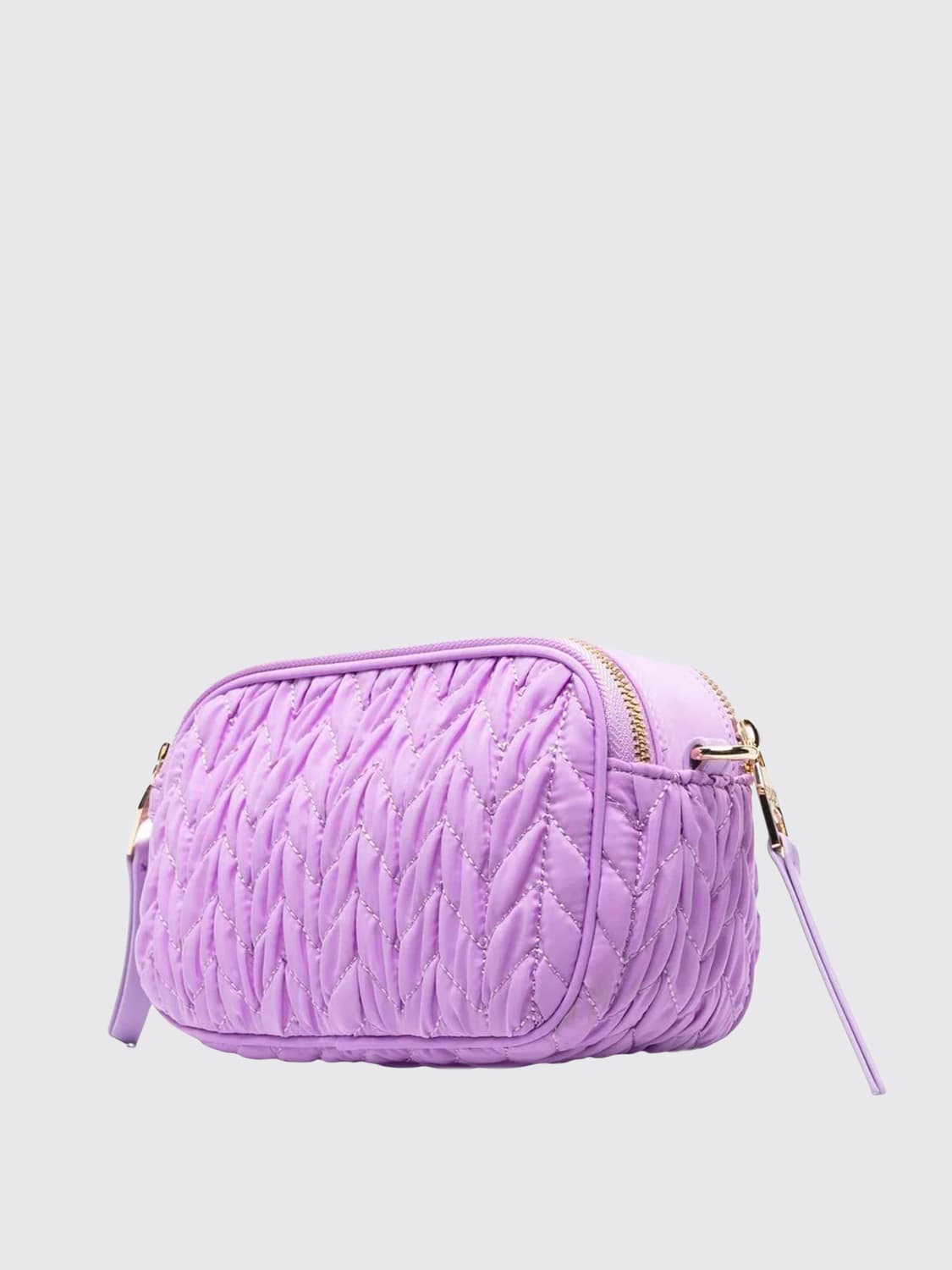 VERSACE JEANS COUTURE CROSSBODY BAGS: Versace Jeans Couture bag in quilted nylon, Violet - Img 2