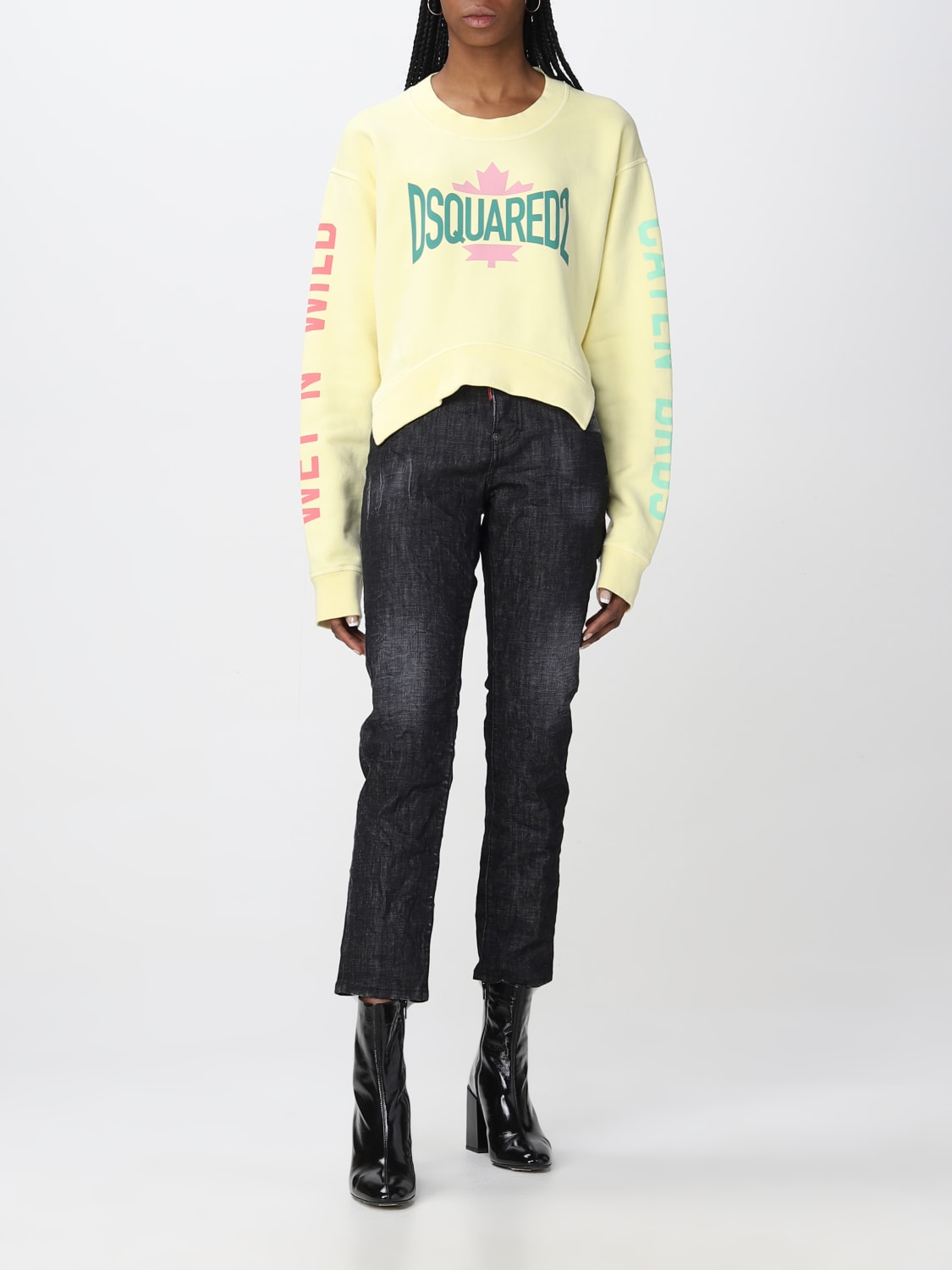 DSQUARED2 JEANS: Jeans femme Dsquared2, Noir - Img 2