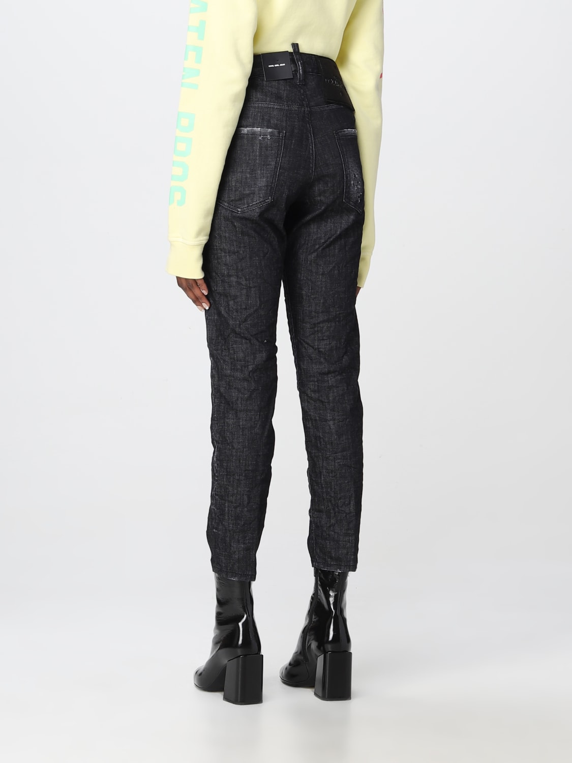 DSQUARED2 JEANS: Jeans femme Dsquared2, Noir - Img 3