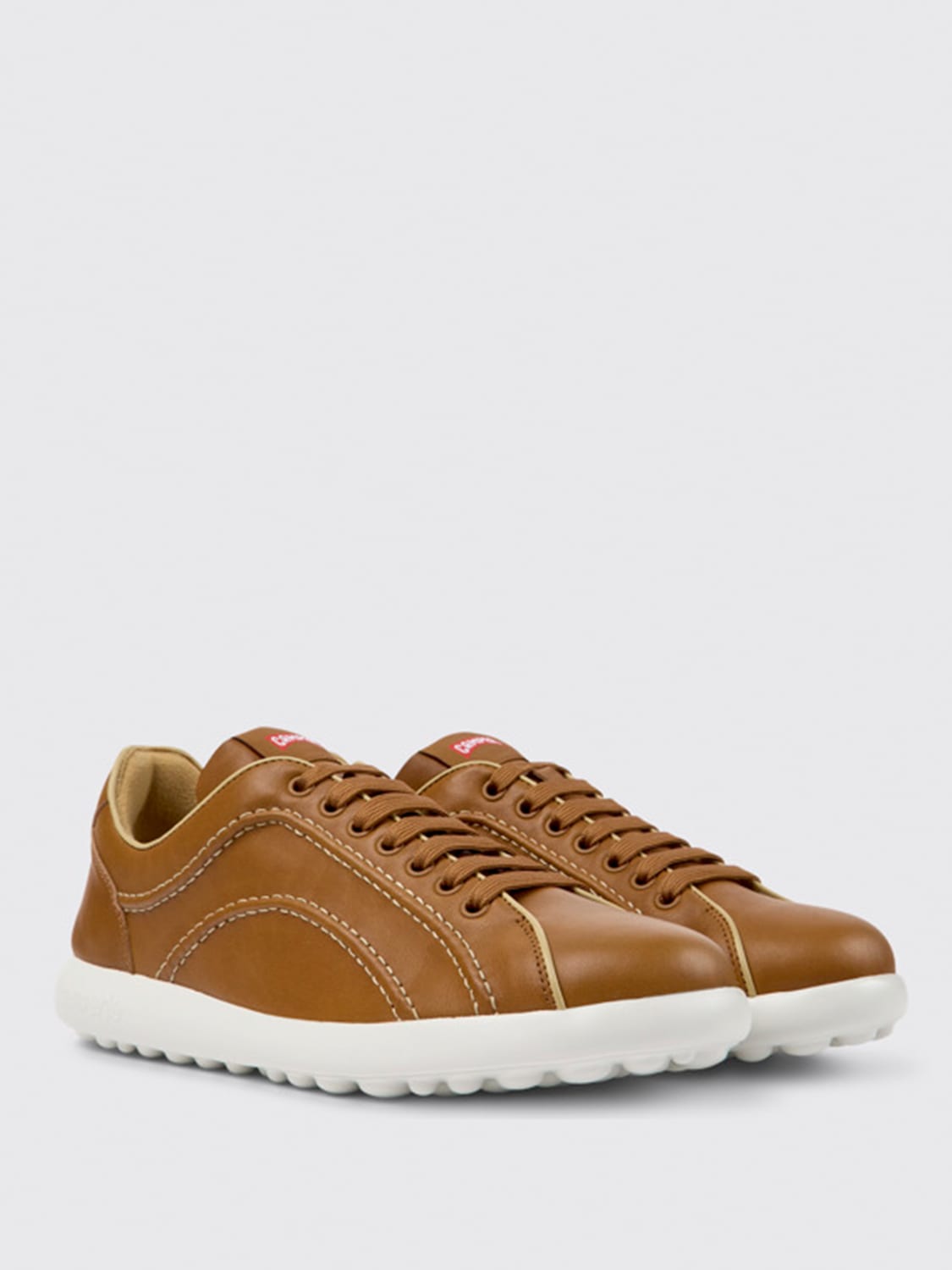 CAMPER SNEAKERS: Camper Pelotas Xlite leather sneakers, Brown - Img 2