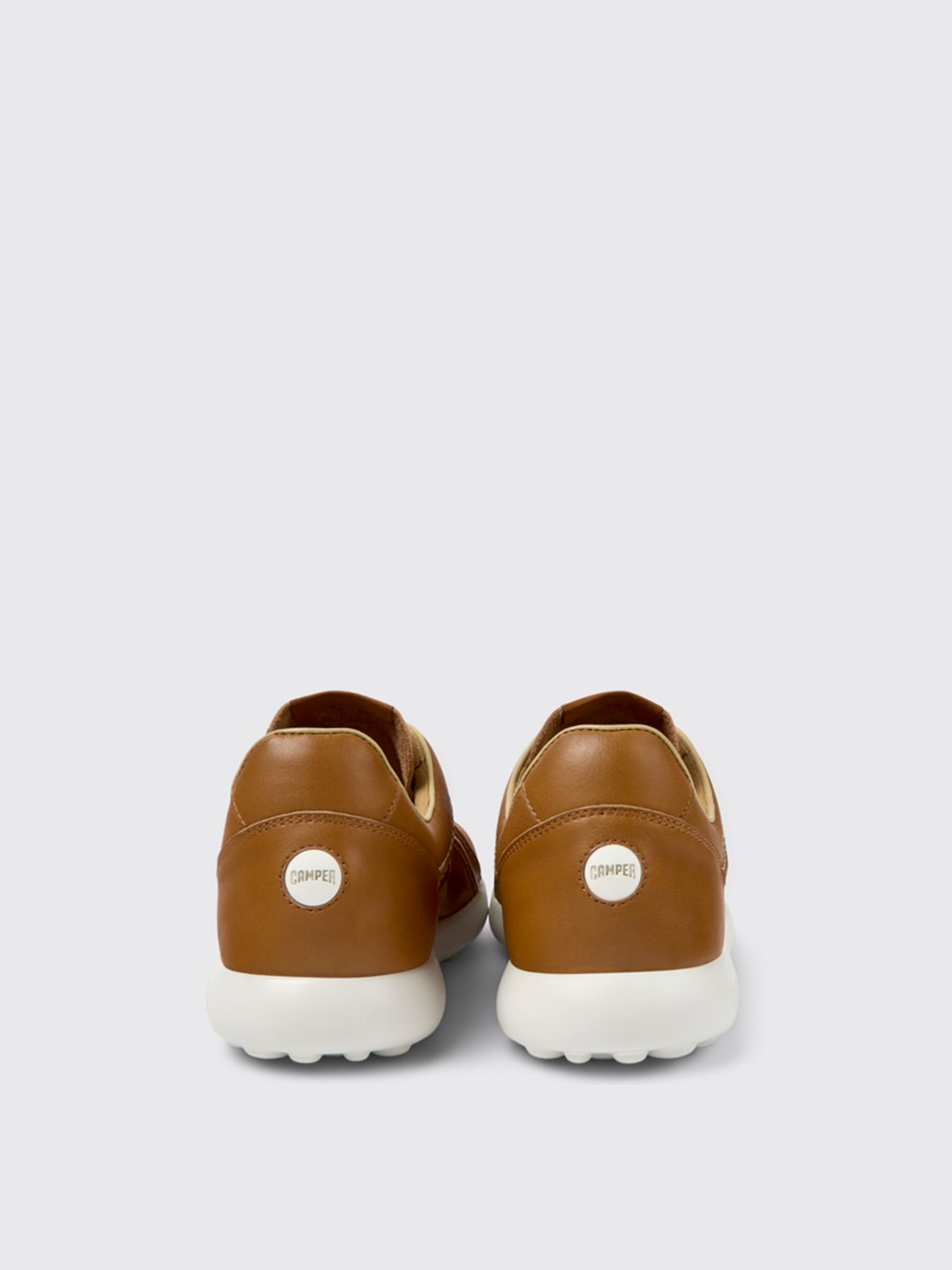 CAMPER SNEAKERS: Camper Pelotas Xlite leather sneakers, Brown - Img 4