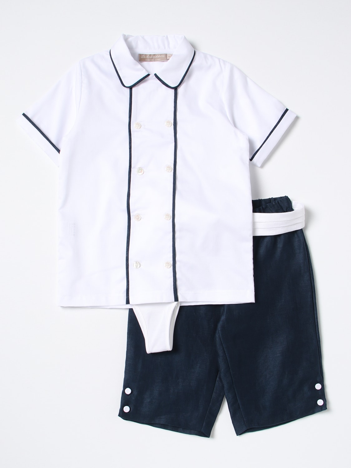 LA STUPENDERIA MONO: Monopiezas niños La Stupenderia, Azul Oscuro - Img 3