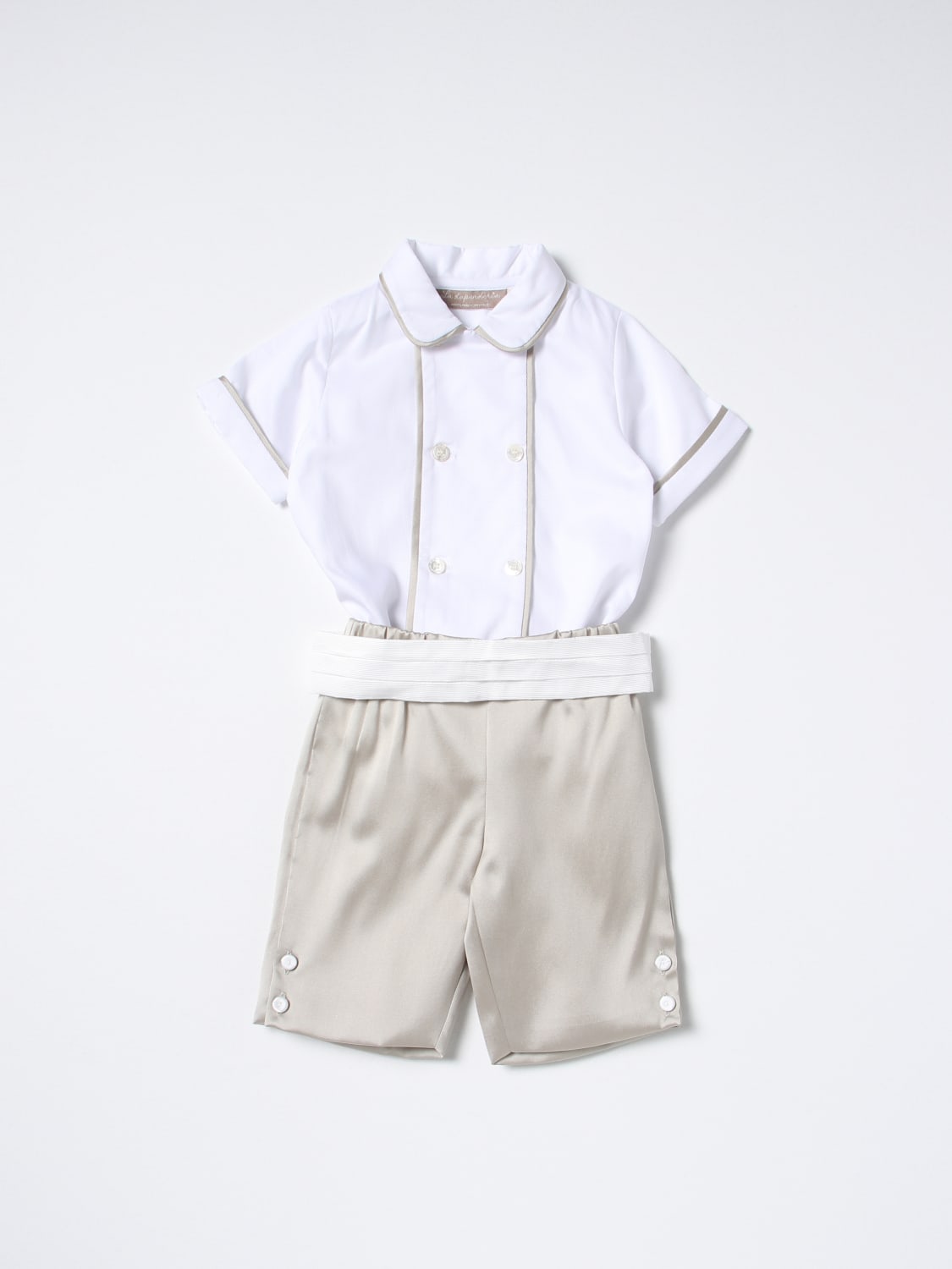 LA STUPENDERIA ジャンプスーツ: カバーオール ボーイ La Stupenderia, ベージュ - Img 1