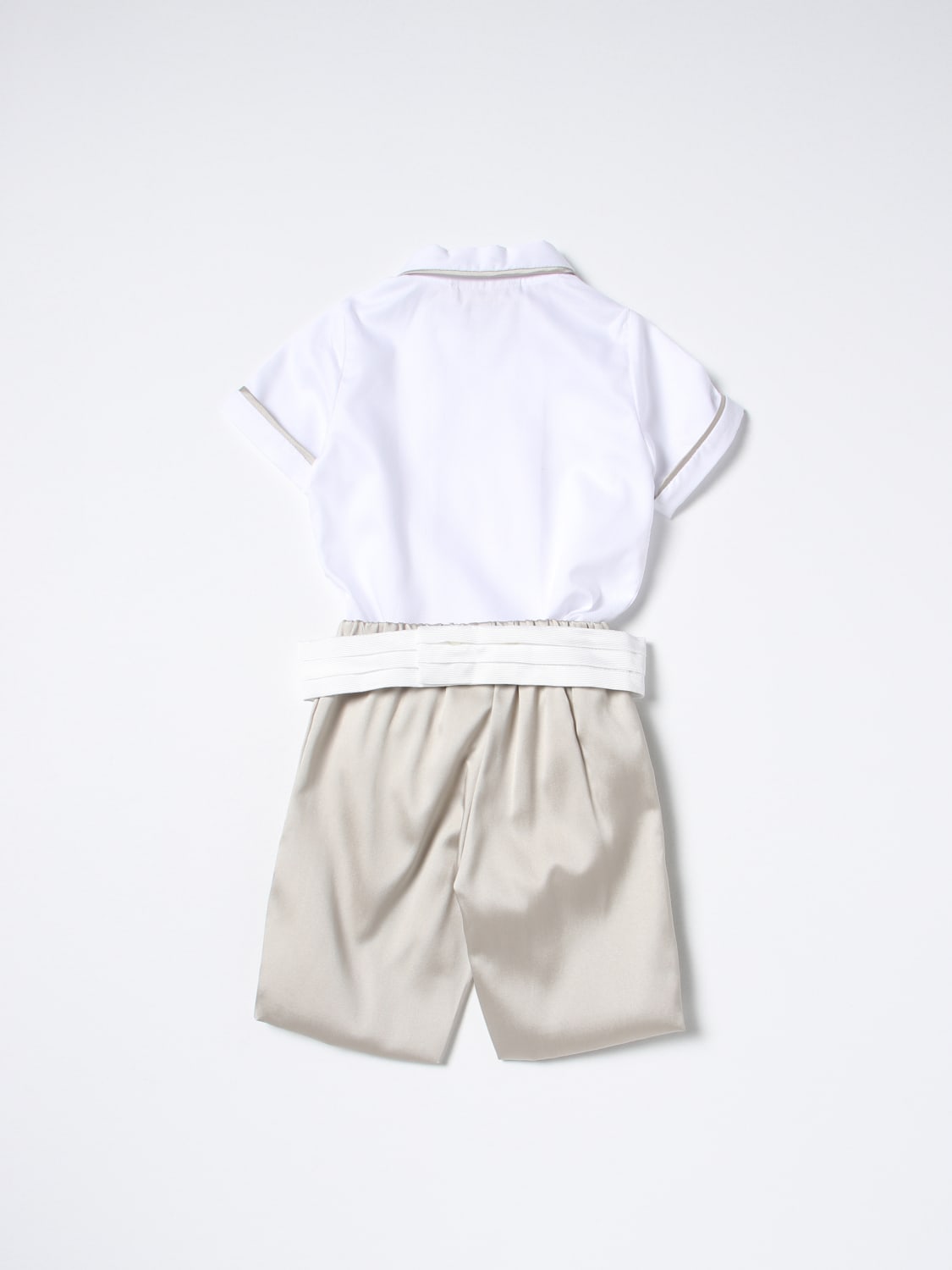 LA STUPENDERIA ジャンプスーツ: カバーオール ボーイ La Stupenderia, ベージュ - Img 2