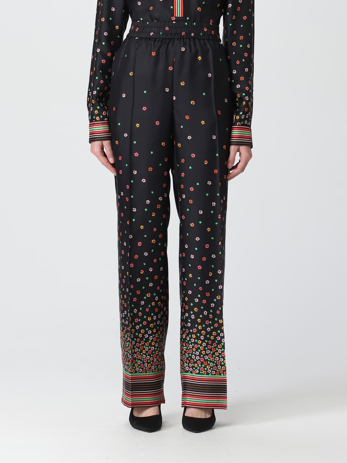 RED VALENTINO PANTS: Pants woman Red Valentino, Black - Img 1