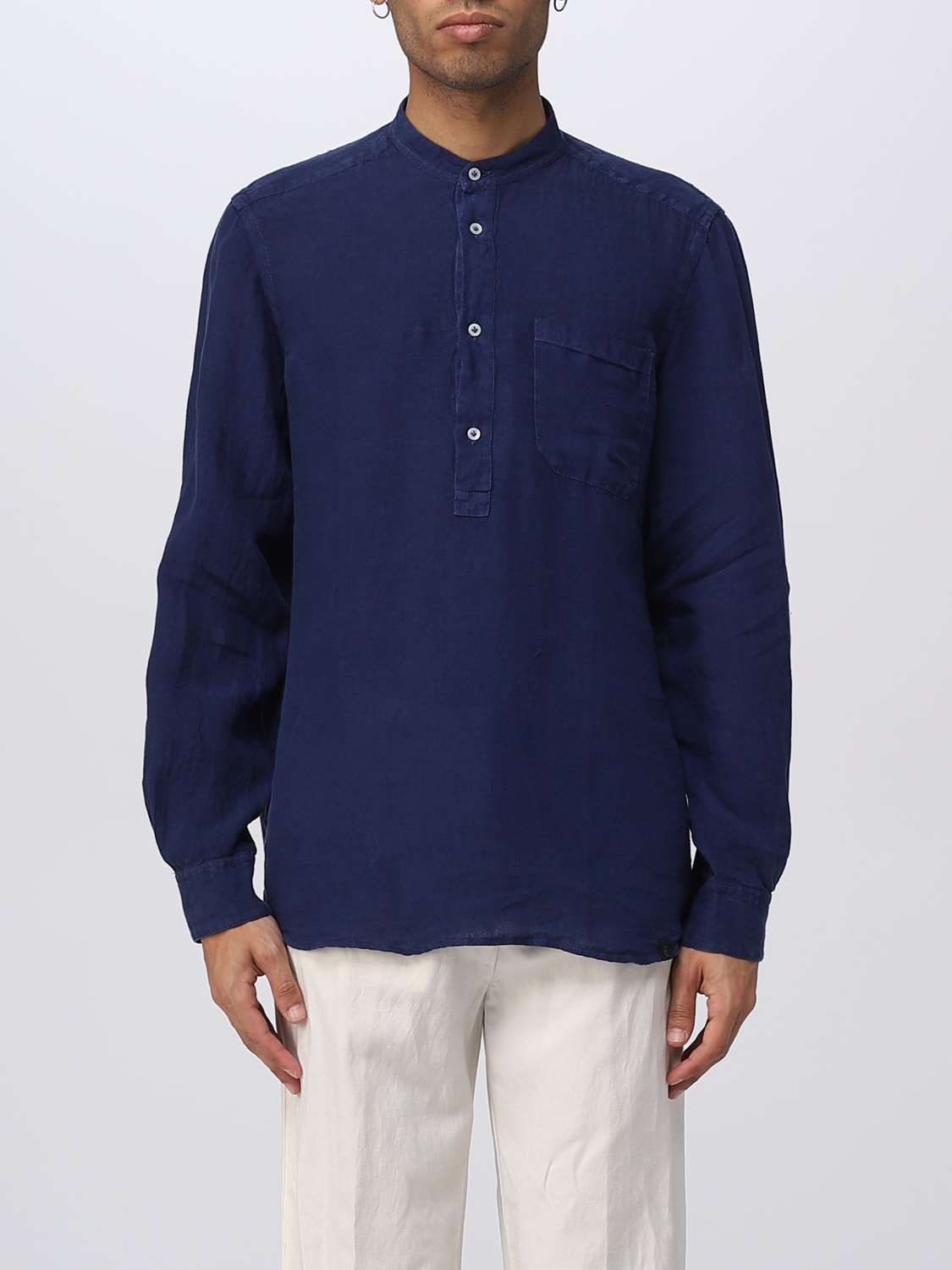 Fay Outlet: Shirt men - Indigo | Fay shirt NCMA146254THTK online at ...