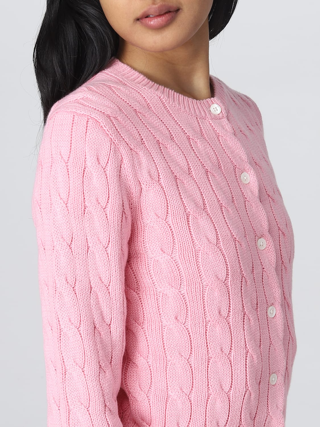POLO RALPH LAUREN | カーディガン ピンク レディース | YOOX