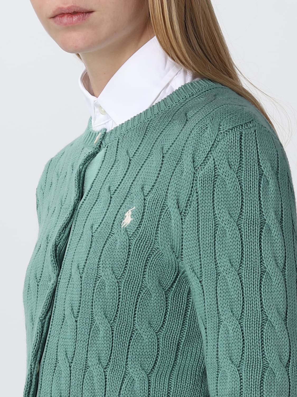 POLO RALPH LAUREN CARDIGAN: Cardigan woman Polo Ralph Lauren, Green - Img 4