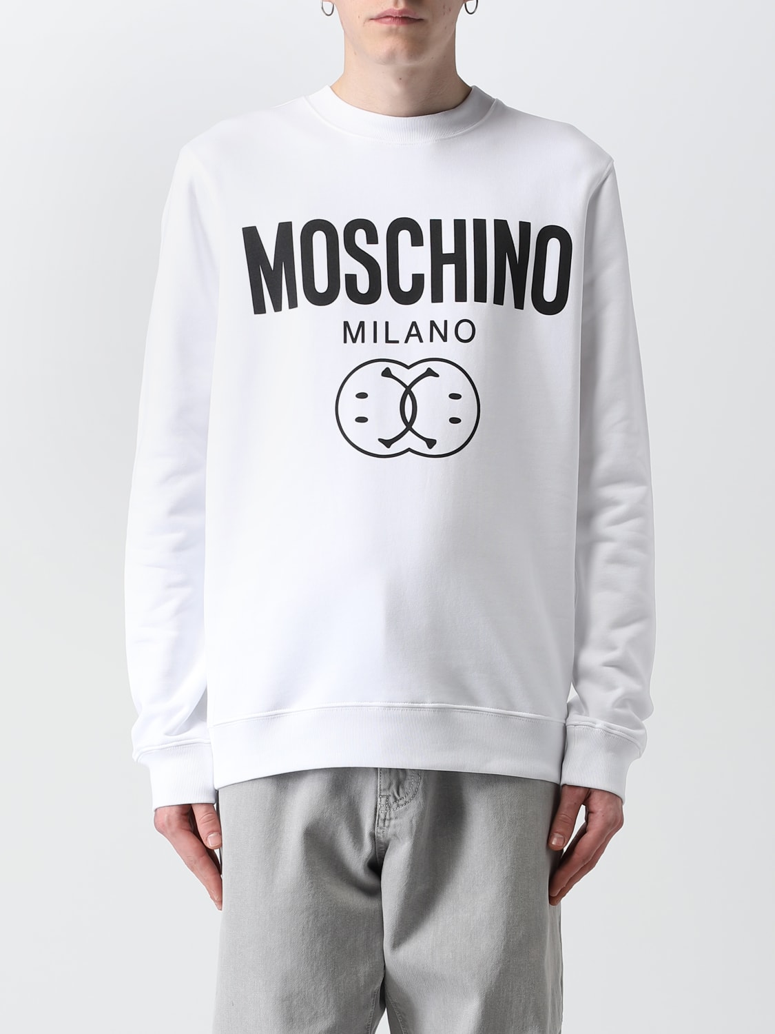 MOSCHINO COUTURE：スウェットシャツ メンズ - ホワイト | GIGLIO.COM ...