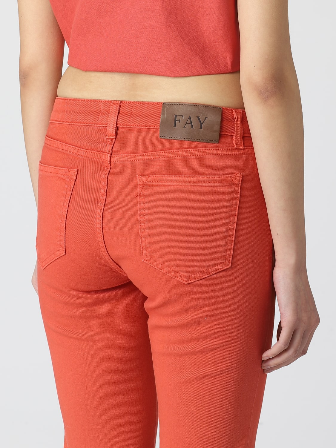 FAY PANTALONE: Pantalone donna Fay, Rosso - Img 3