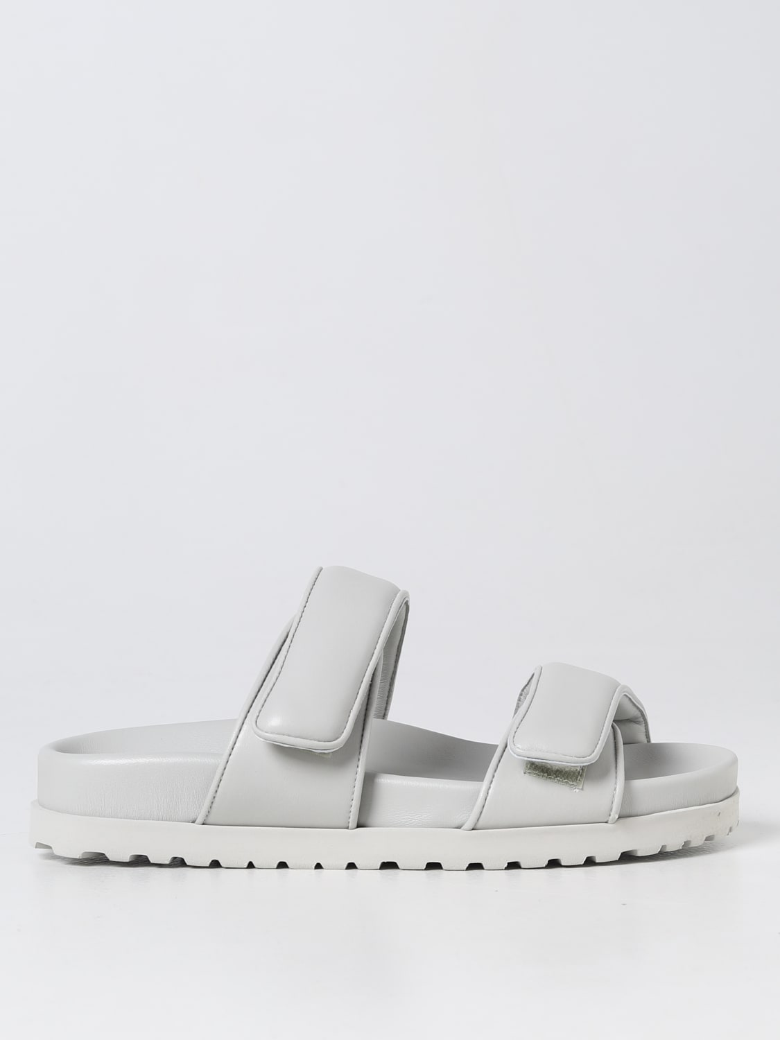 GIA BORGHINI: Shoes woman - Grey | Gia Borghini flat sandals