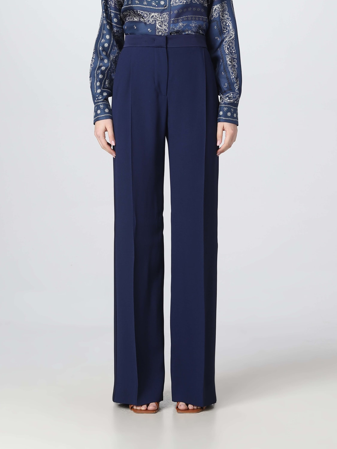 ALBERTA FERRETTI PANTS: Pants woman Alberta Ferretti, Blue - Img 1