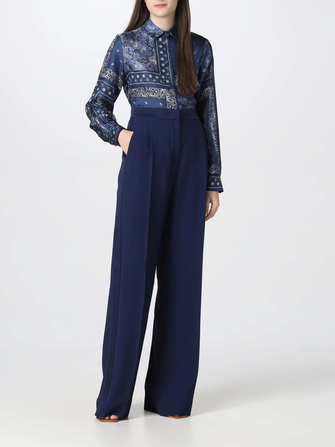 ALBERTA FERRETTI PANTS: Pants woman Alberta Ferretti, Blue - Img 2