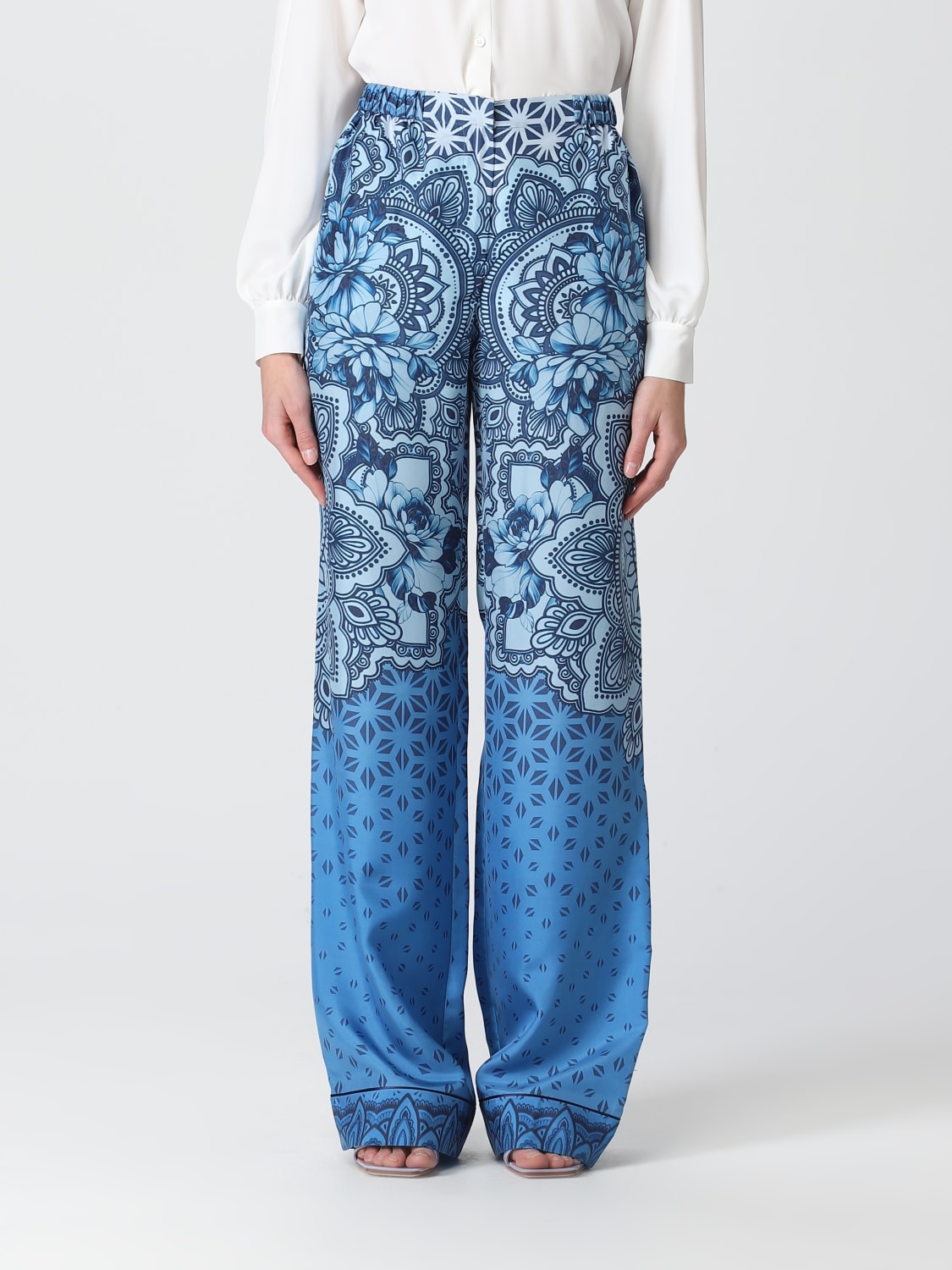 ALBERTA FERRETTI PANTS: Pants woman Alberta Ferretti, Blue - Img 1