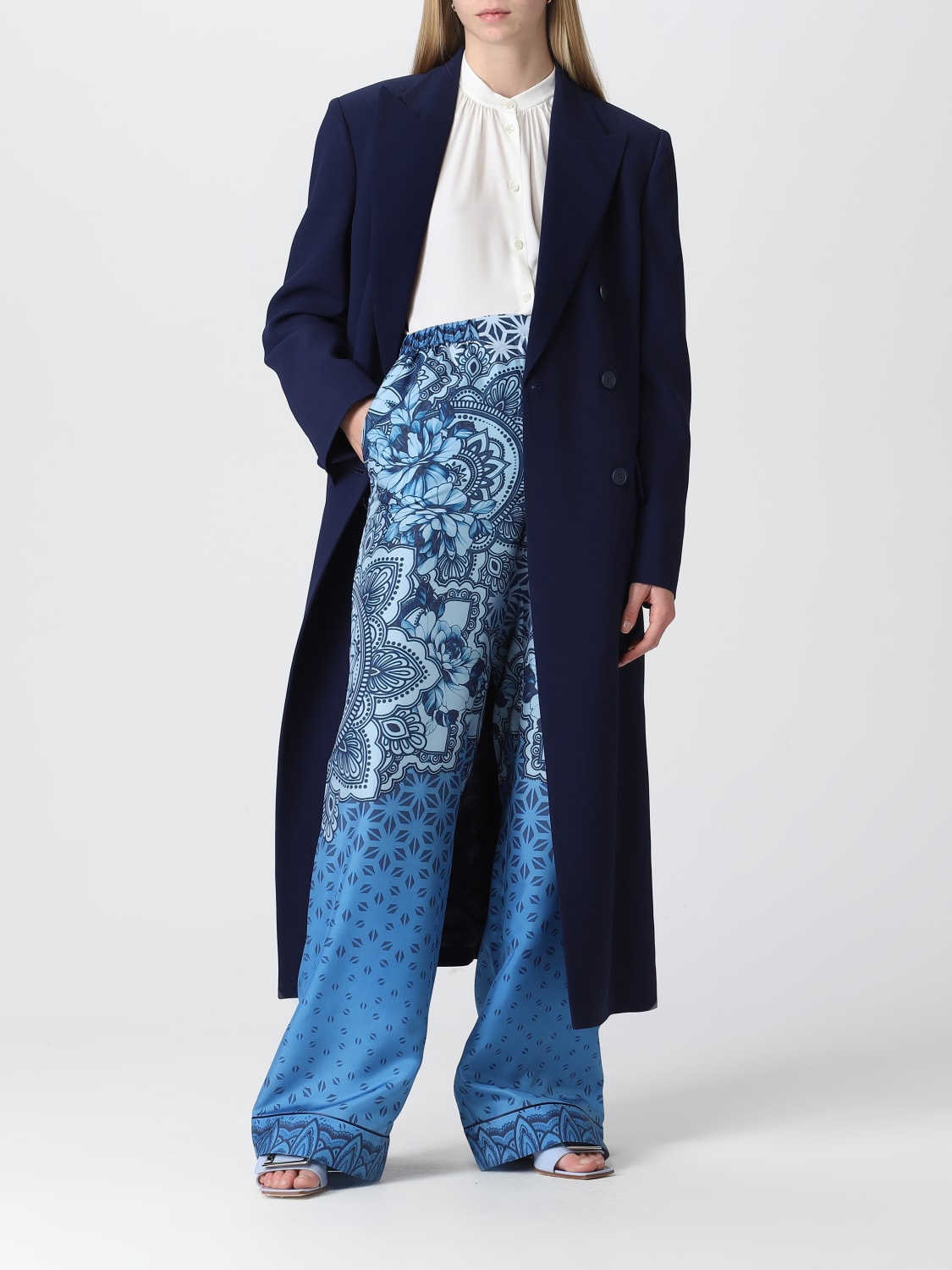 ALBERTA FERRETTI PANTS: Pants woman Alberta Ferretti, Blue - Img 2