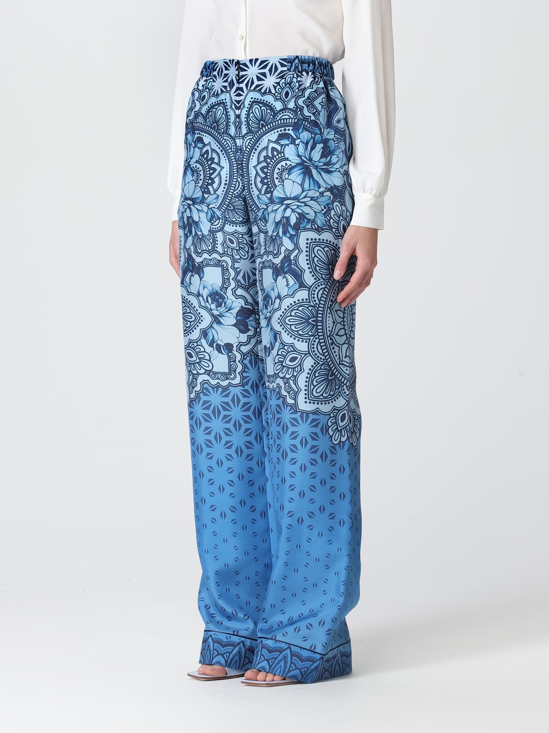 ALBERTA FERRETTI PANTS: Pants woman Alberta Ferretti, Blue - Img 4