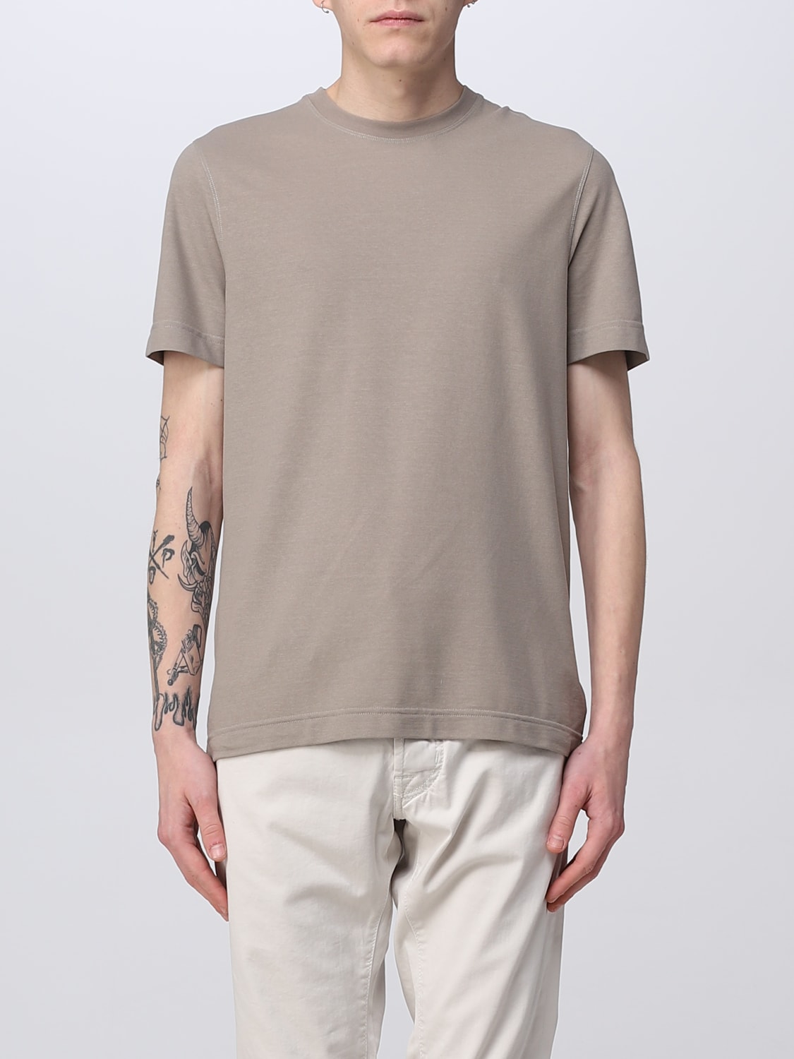 ZANONE T-SHIRT: T-shirt men Zanone, Dove Grey - Img 1