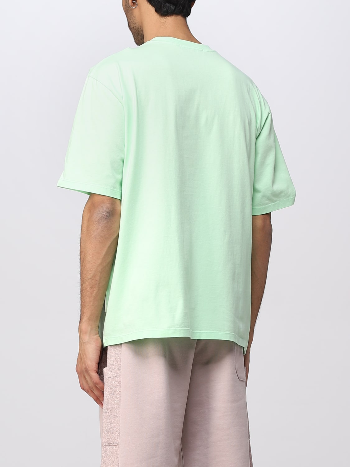 MSGM T-SHIRT: MSGM cotton t-shirt, Green - Img 3