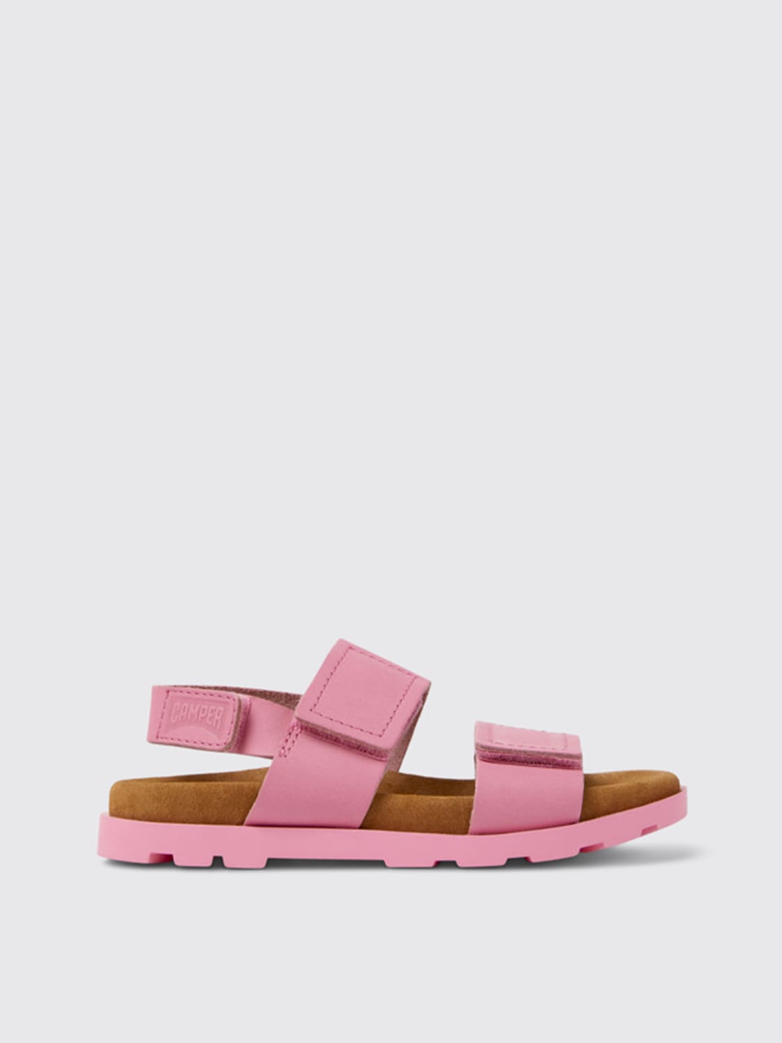 CAMPER SHOES: Camper Brutus sandals in leather, Pink - Img 1