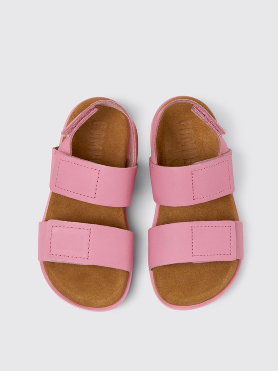 CAMPER SHOES: Camper Brutus sandals in leather, Pink - Img 3