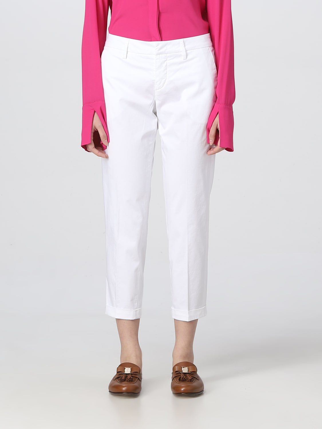 パンツ FAY Women Pants NTW8046530TGUPB001 White Fay Outlet: Pants woman - White | Fay pants NTW8046530TGUP