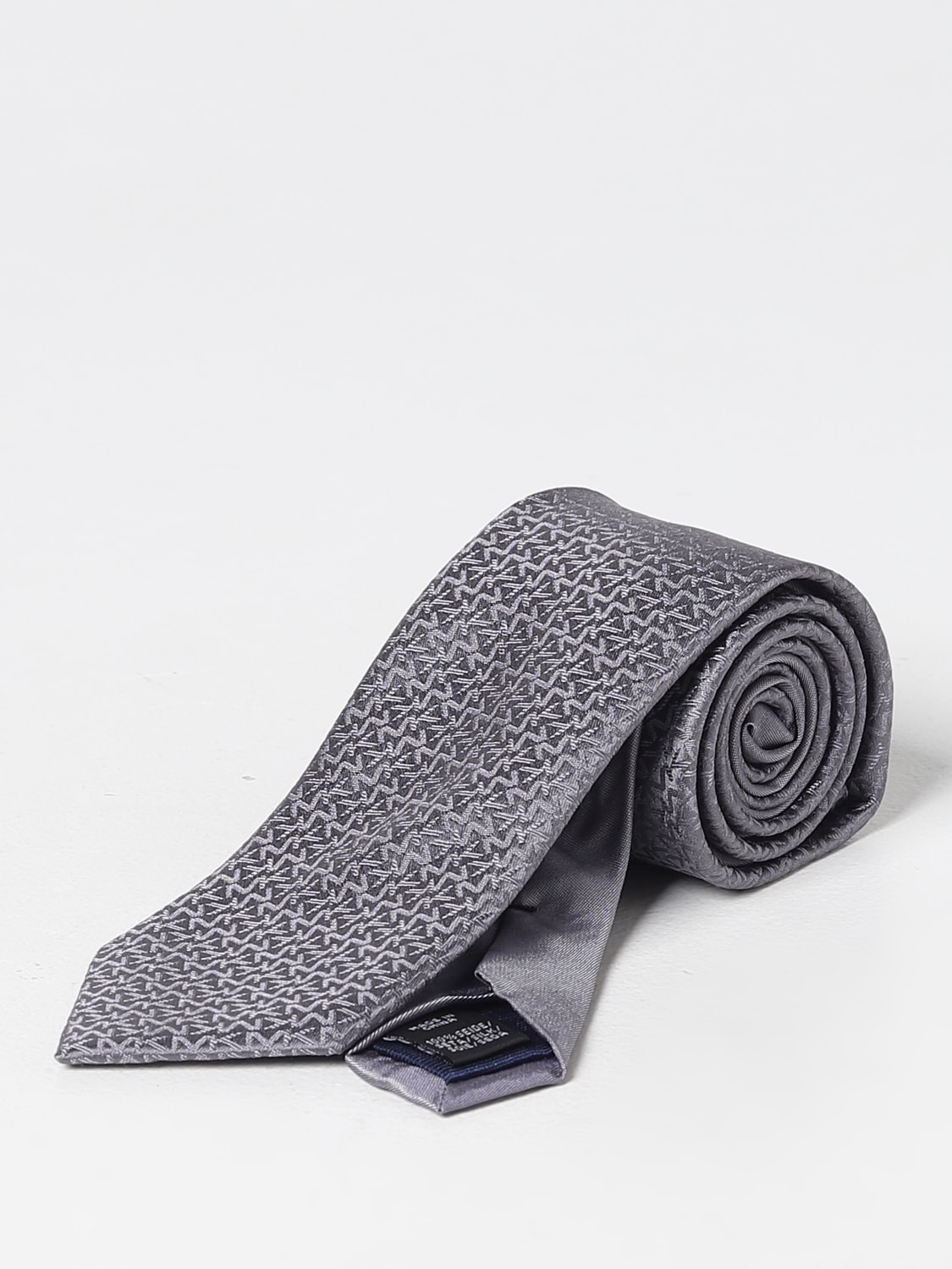 Giglio Cravatta Michael Michael Kors in seta con monogram jacquard