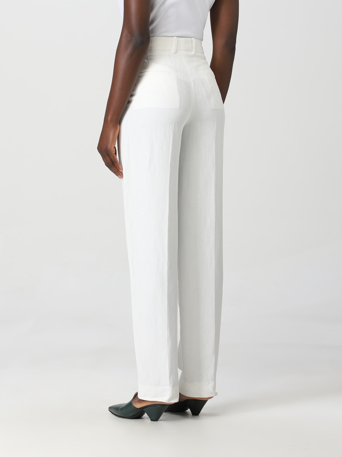 パンツ FABIANA FILIPPI Women Trousers PAD273W410D39925 Beige Women's Dress Pants: Satin & Wool Pants | Fabiana Filippi®