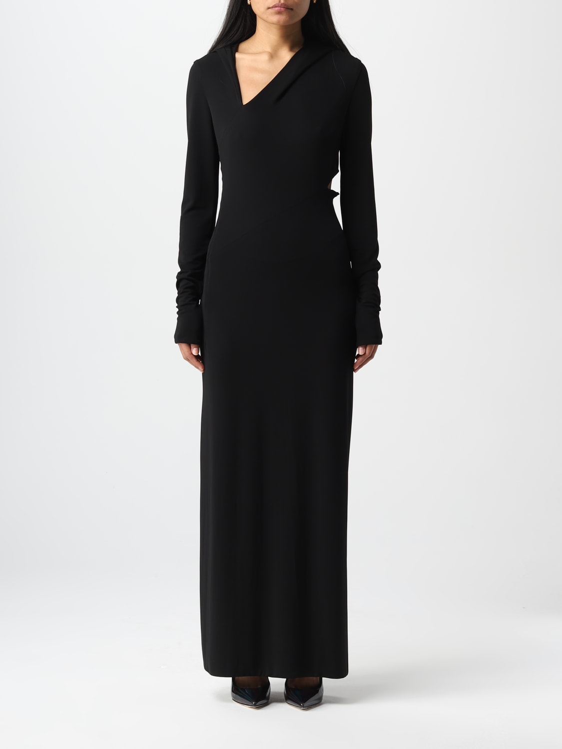 VERSACE DRESS: Versace dress in jersey, Black - Img 1