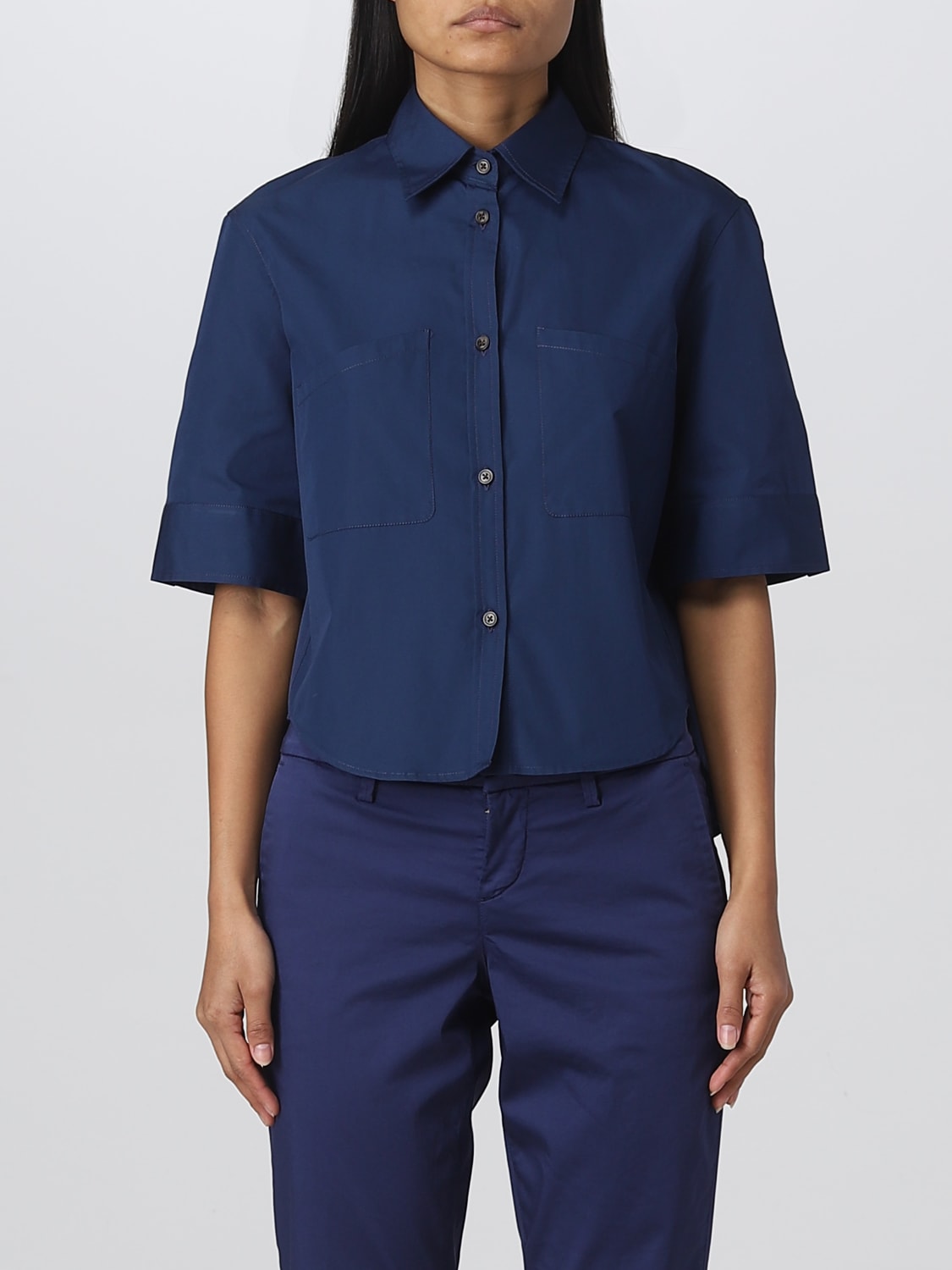 FAY HEMDBLUSE: Hemdbluse damen Fay, Blau - Img 1