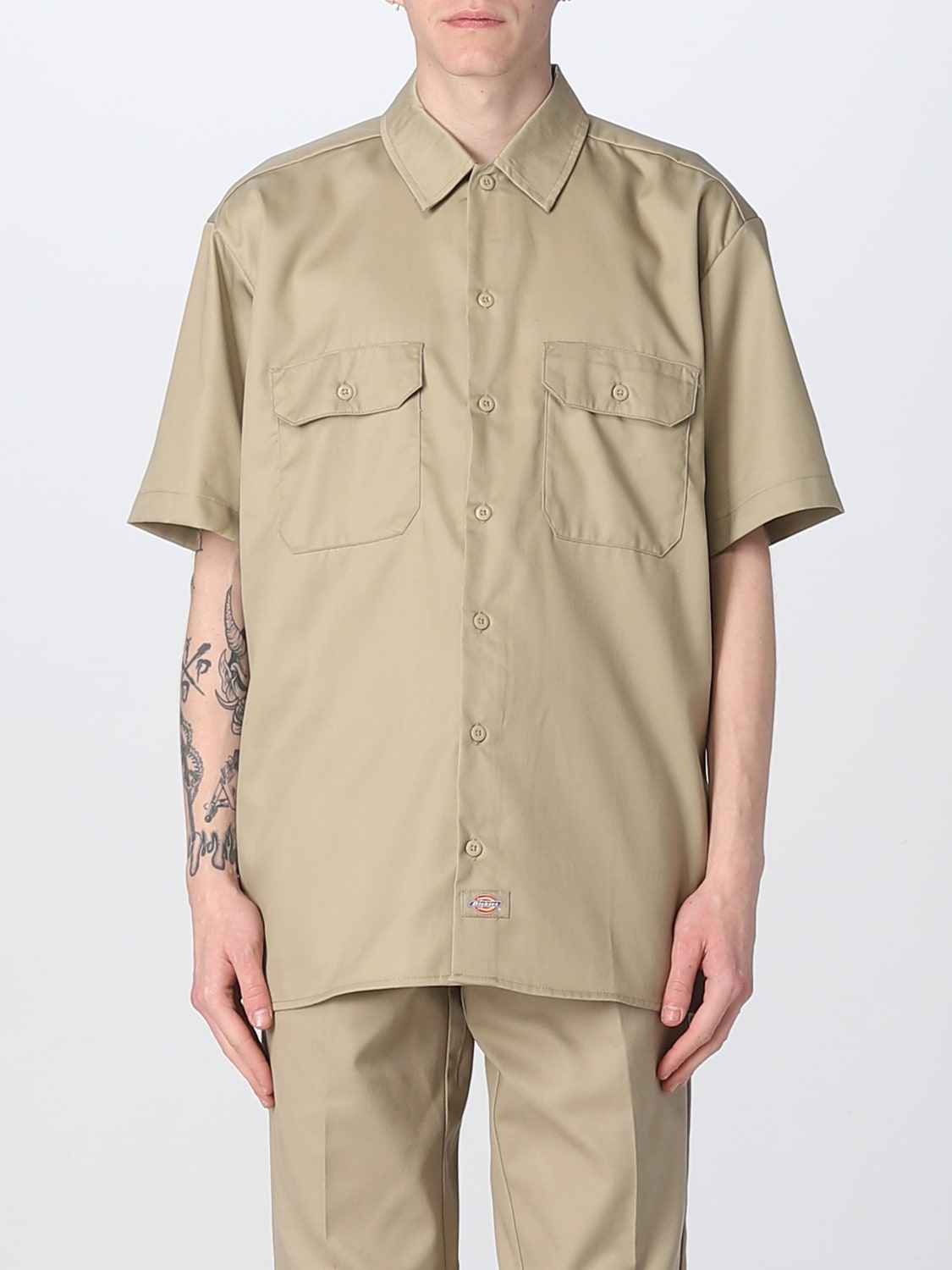 Dickies Outlet: Shirt men - Kaki | Dickies shirt DK0A4XK7 online at ...