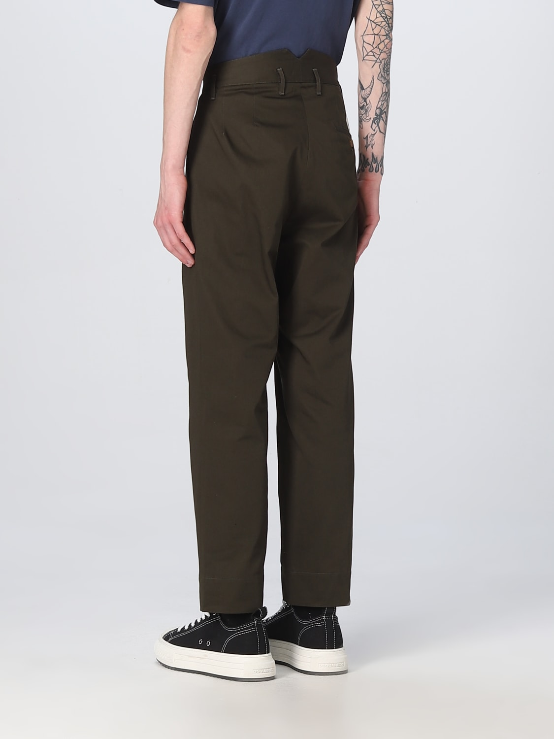 VIVIENNE WESTWOOD PANTS: Pants men Vivienne Westwood, Military - Img 3