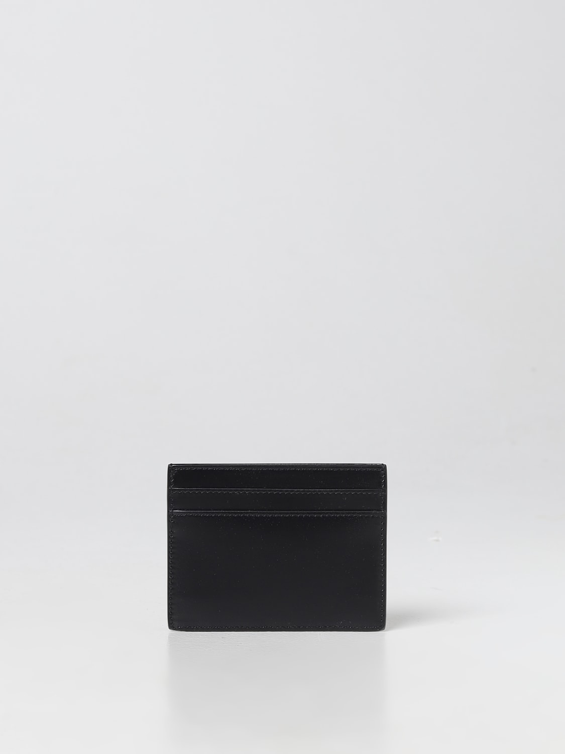 SAINT LAURENT WALLET: Monogram Saint Laurent card holder in leather, Black - Img 2