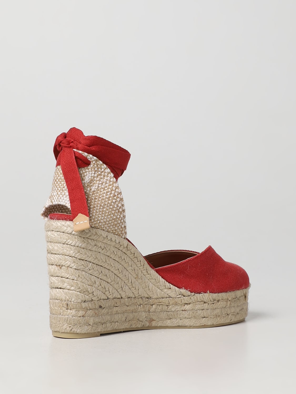 CASTAÑER ESPADRILLES: Wedge shoes woman CastaÑer, Red - Img 3