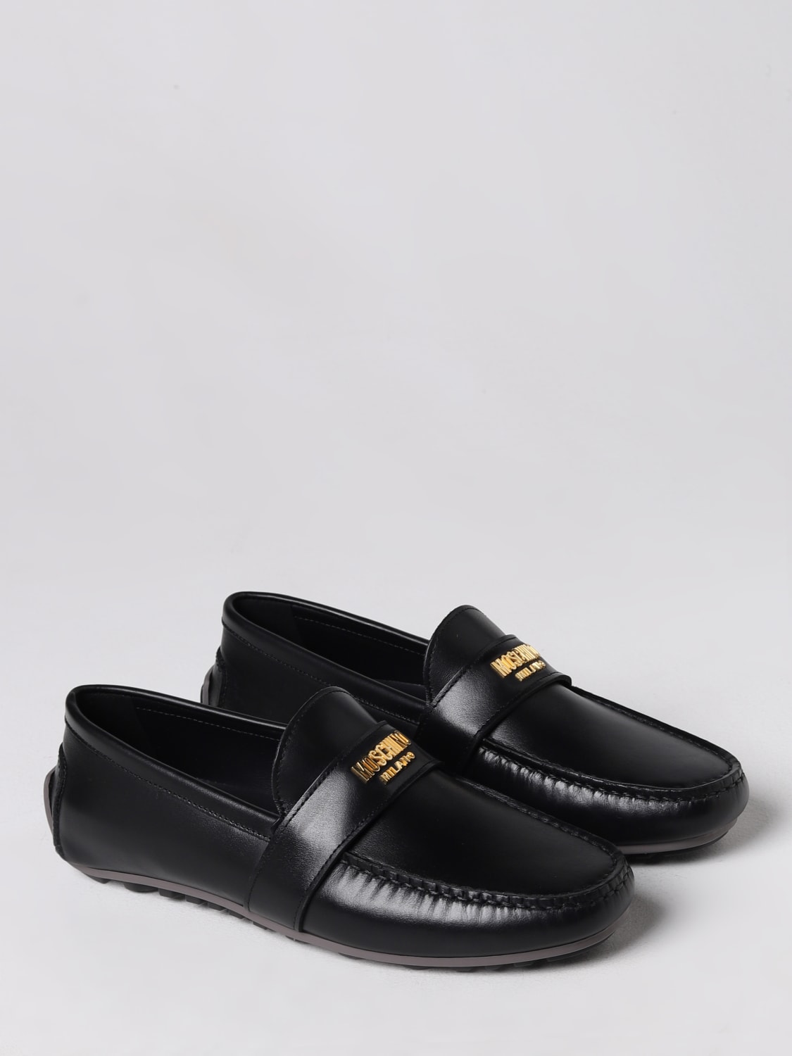 MOSCHINO COUTURE MOCASINES: Mocasines hombre Moschino Couture, Negro - Img 2