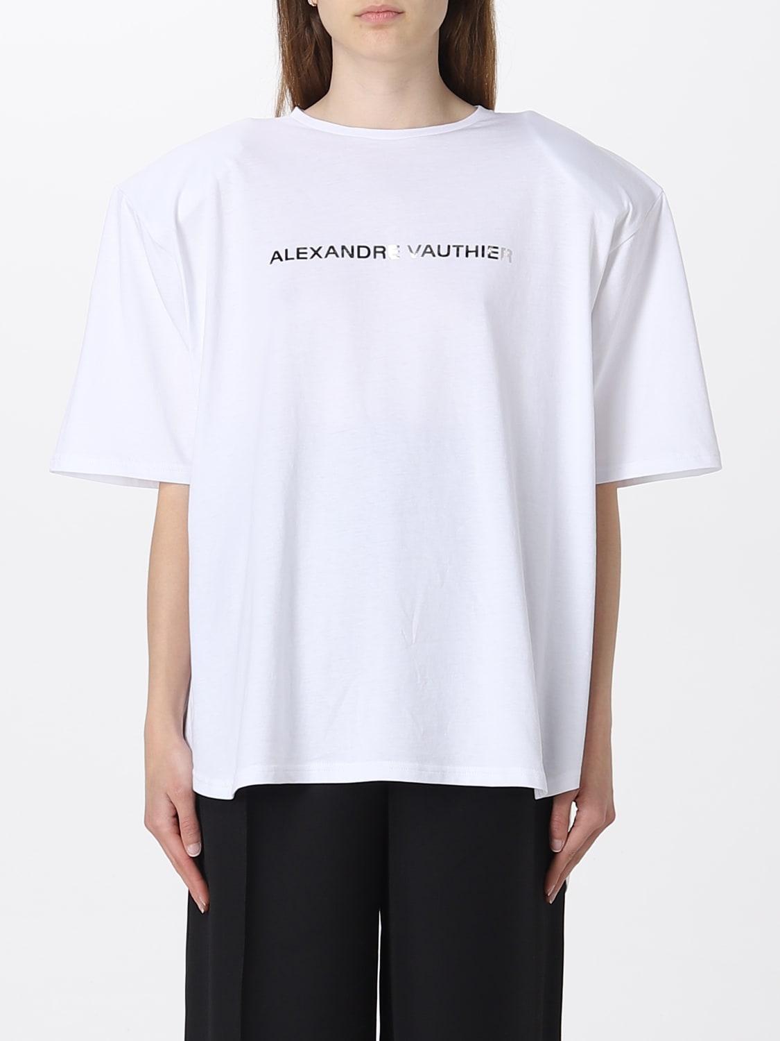 ALEXANDRE VAUTHIER T-SHIRT: T-shirt damen Alexandre Vauthier, Weiß - Img 1
