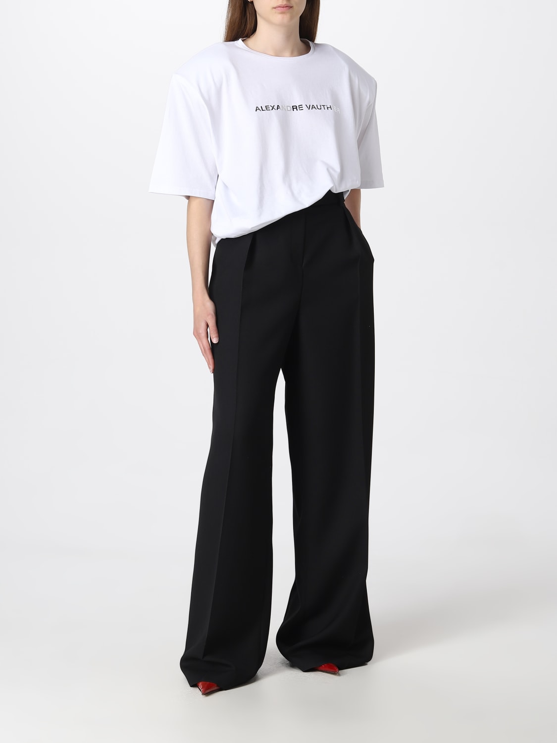 ALEXANDRE VAUTHIER T-SHIRT: T-shirt damen Alexandre Vauthier, Weiß - Img 2