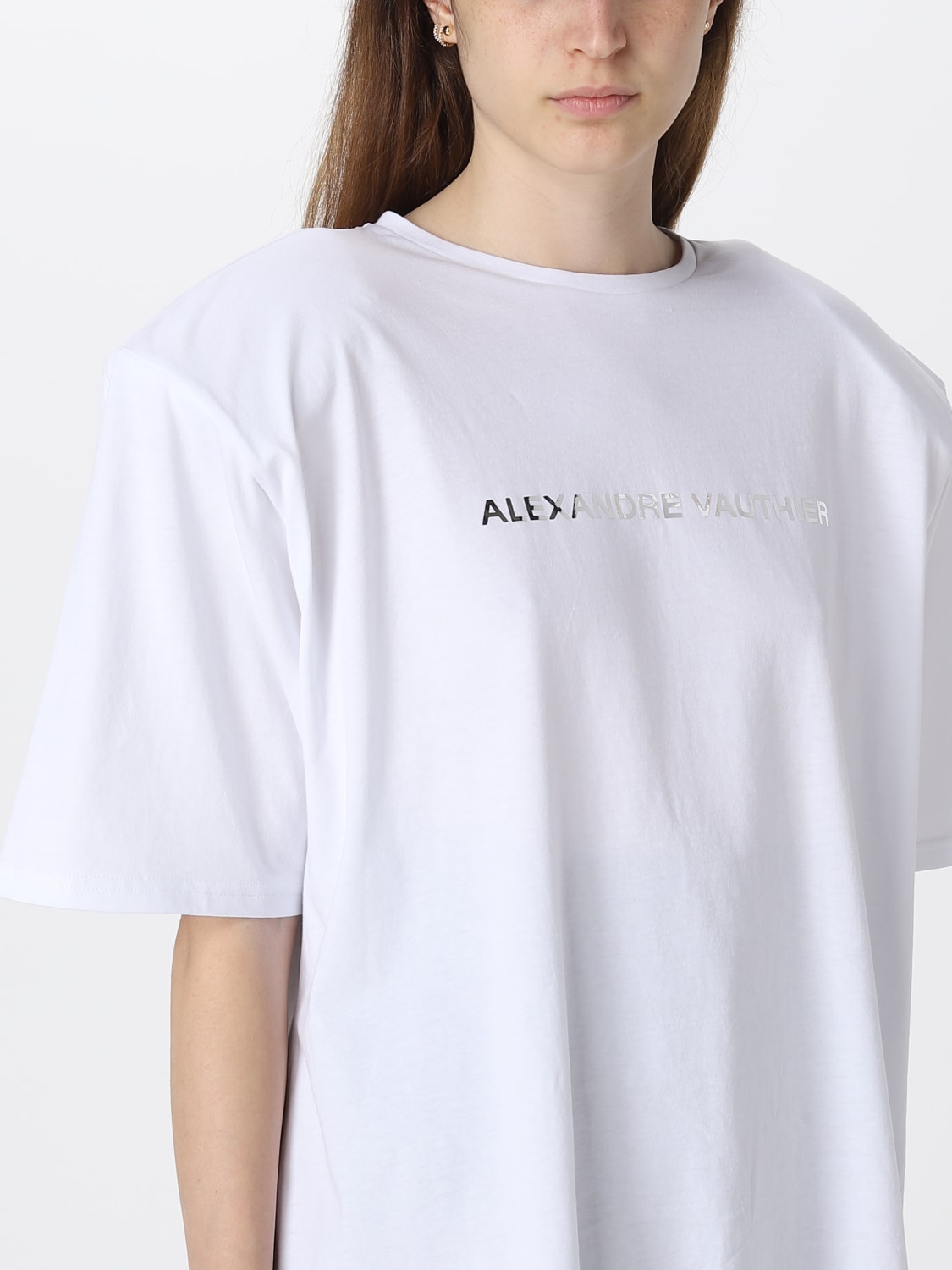 ALEXANDRE VAUTHIER T-SHIRT: T-shirt damen Alexandre Vauthier, Weiß - Img 5