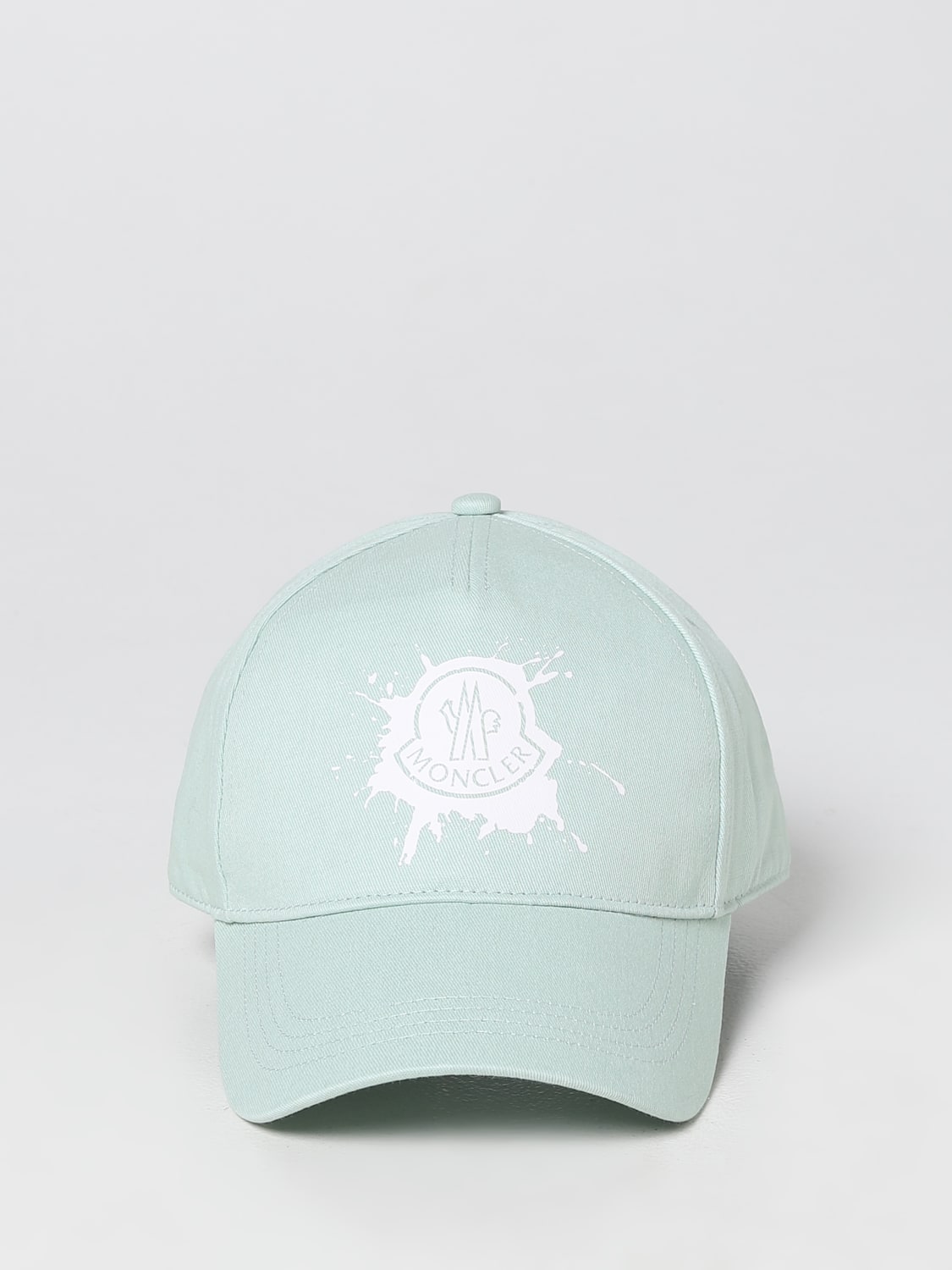 MONCLER HAT: Moncler hat in cotton, Water - Img 2