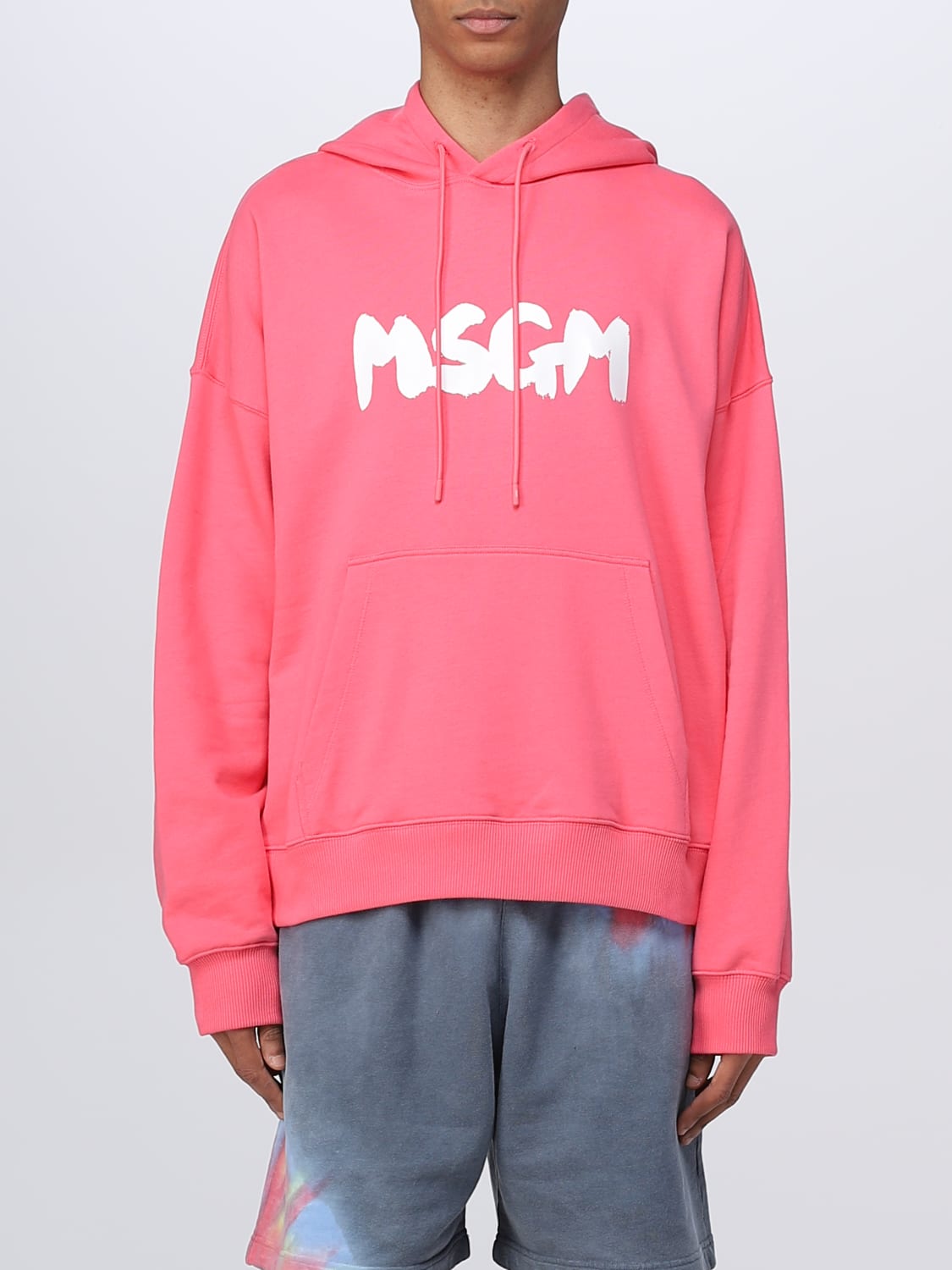 MSGM 스웨트셔츠: 스웨트셔츠 남성 MSGM, 후쿠시아 - Img 1