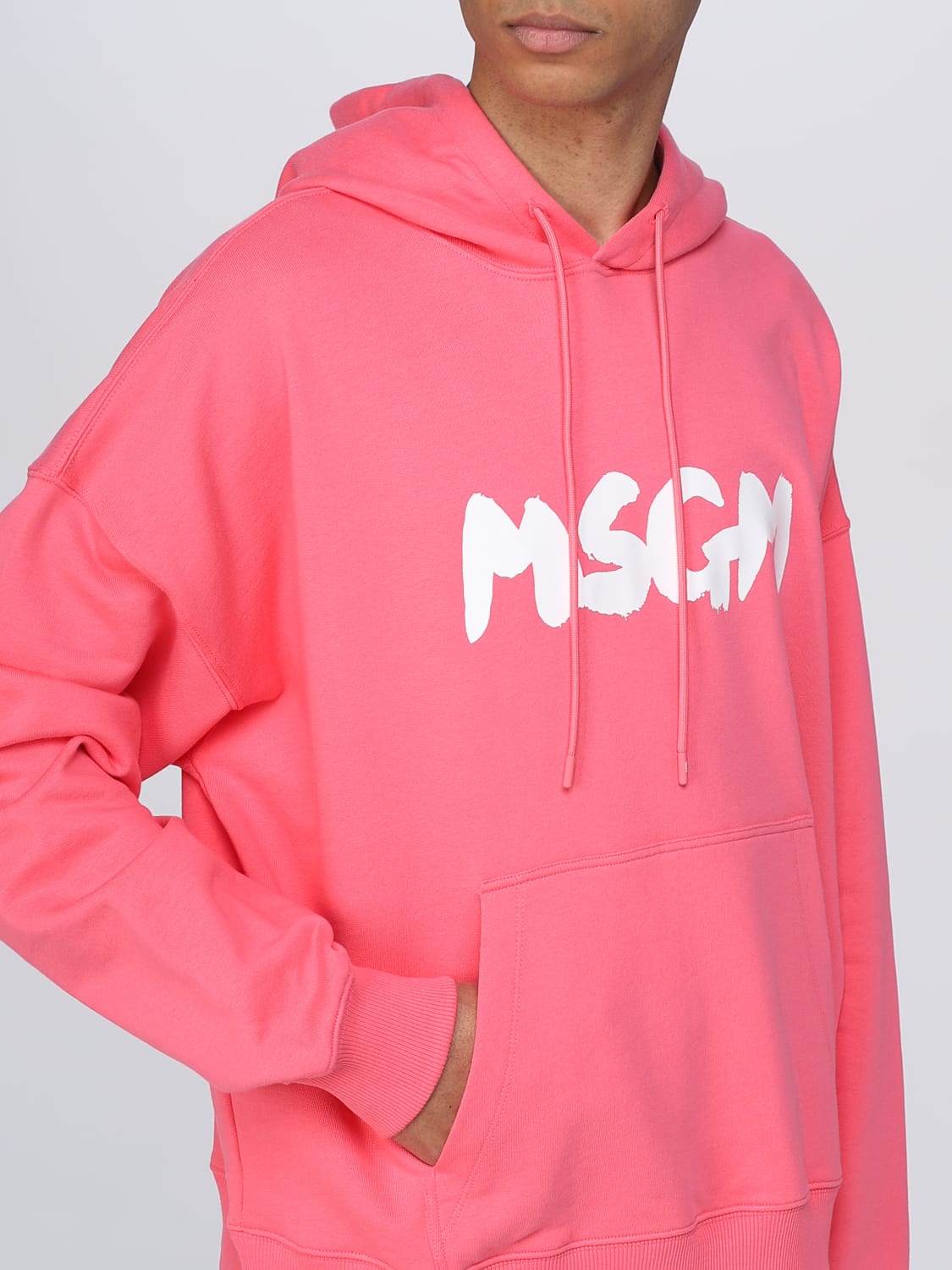 MSGM 스웨트셔츠: 스웨트셔츠 남성 MSGM, 후쿠시아 - Img 4