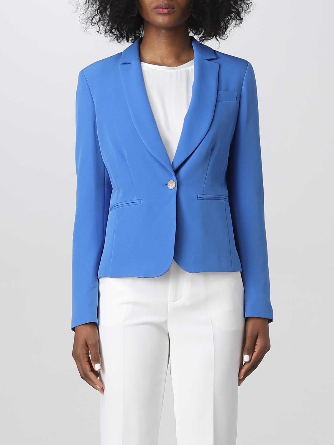 アウターその他 LIU JO Woman Blazer Blue WA3438T7896 84043 Liu Jo Outlet: Jacket woman - Blue | Liu Jo blazer