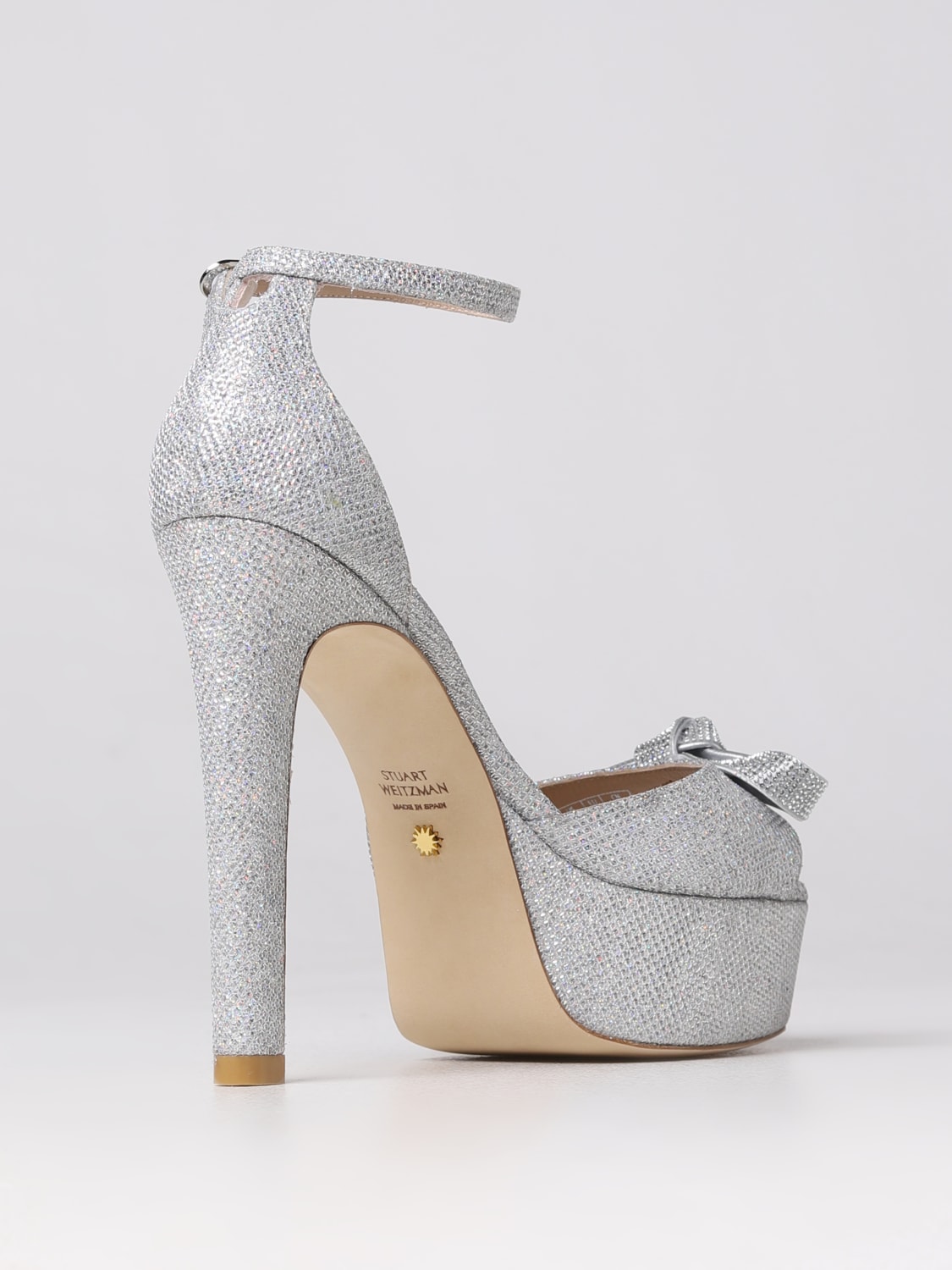 STUART WEITZMAN HEELED SANDAL: Shoes woman Stuart Weitzman, Transparent - Img 3