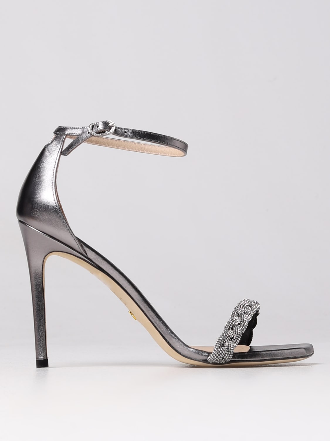 STUART WEITZMAN SANDALES À TALONS: Chaussures femme Stuart Weitzman, Gris - Img 1