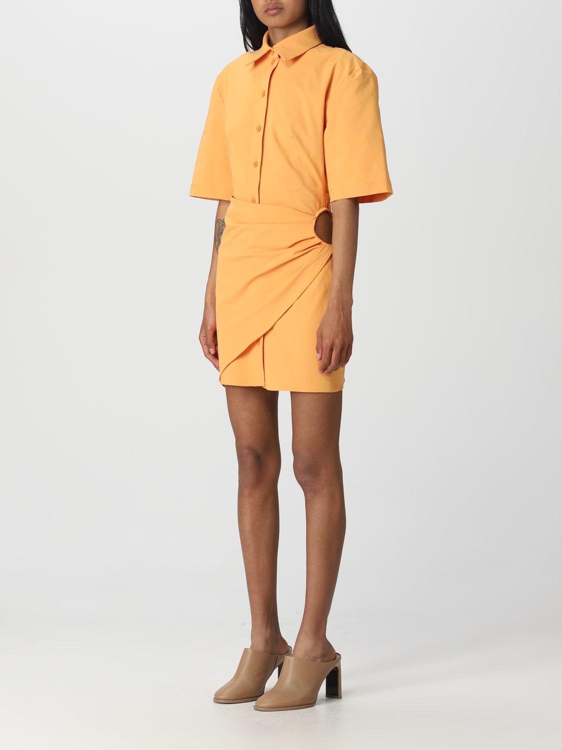 JACQUEMUS DRESS: Dress woman Jacquemus, Orange - Img 3