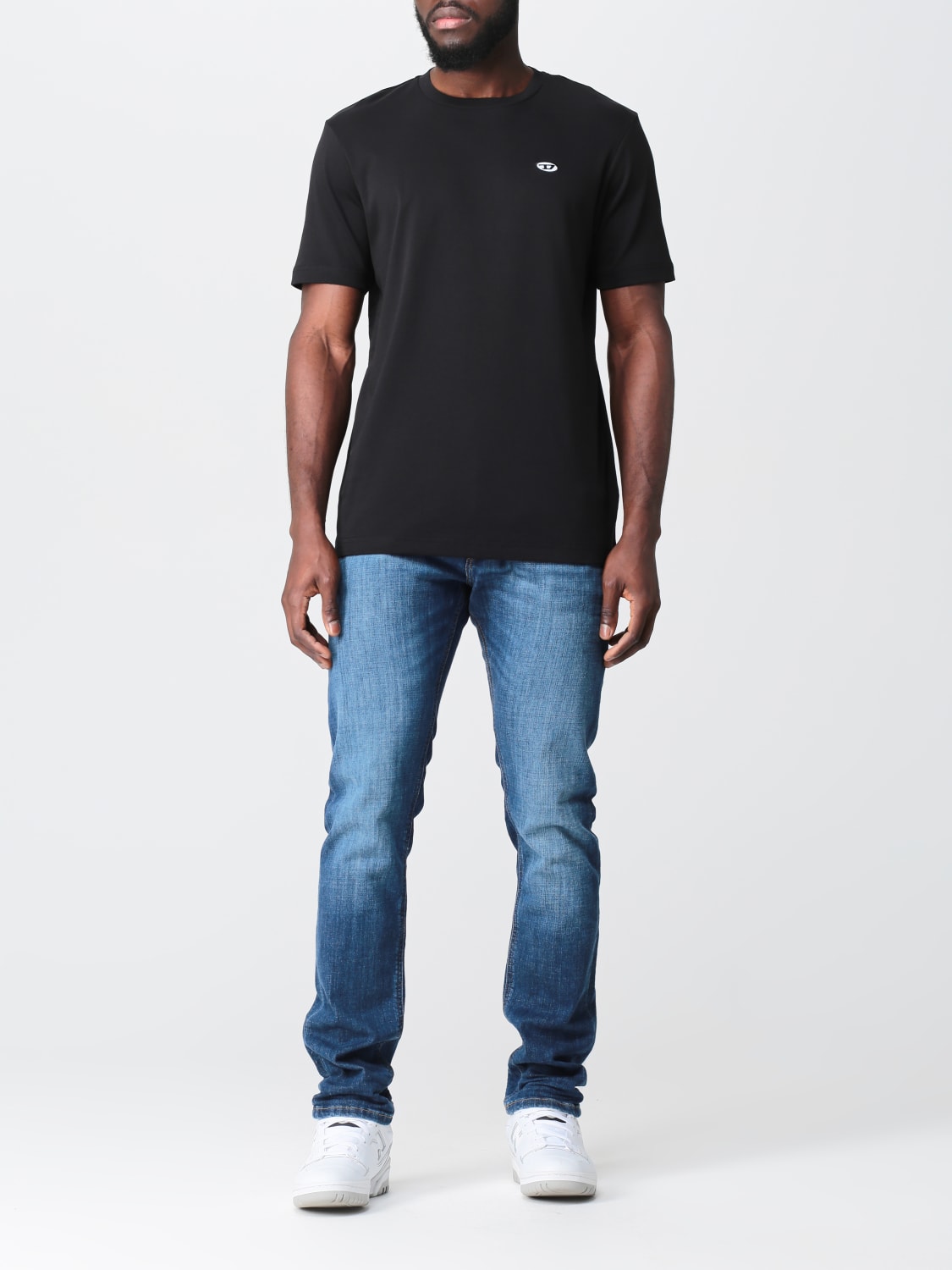 DIESEL T-SHIRT: Diesel cotton t-shirt, Black - Img 2