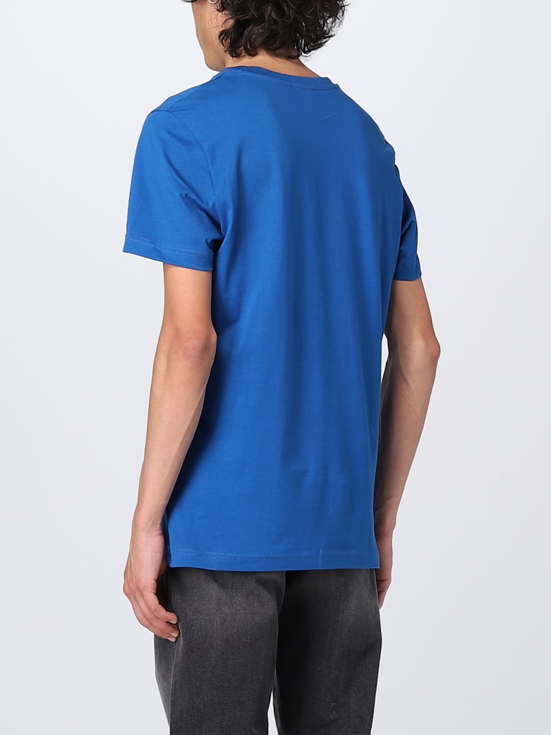 DIESEL T-SHIRT: Diesel cotton t-shirt, Blue - Img 3