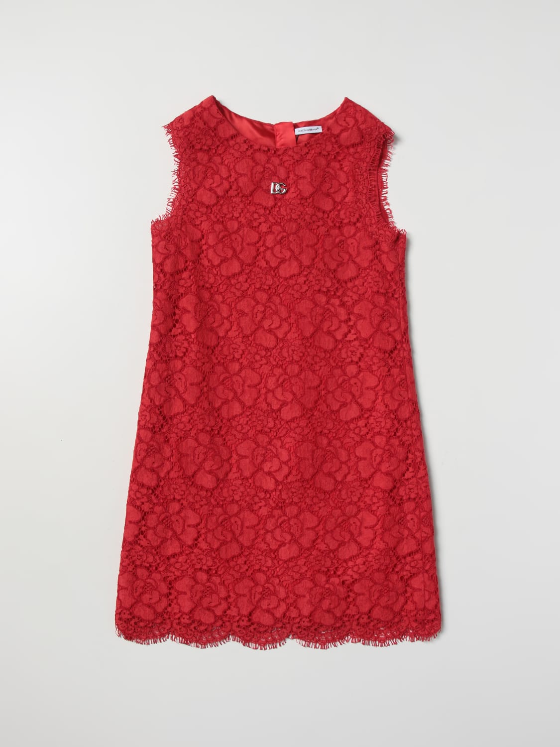 DOLCE & GABBANA DRESS: Dolce & Gabbana lace dress, Red - Img 1