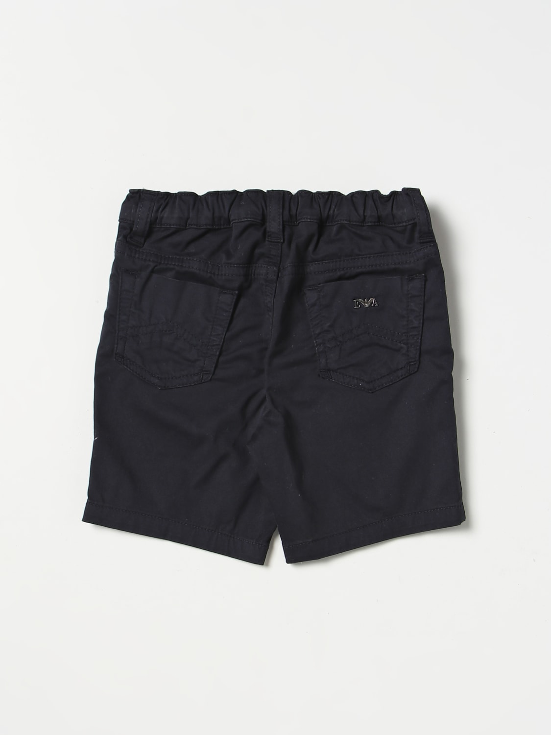 EMPORIO ARMANI ШОРТЫ: Шорты Детское Emporio Armani Kids, Темно-Синий - Img 2